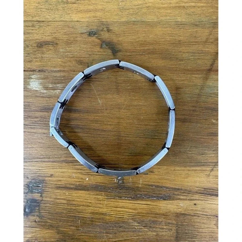 Sabona Magnetic Stainless Steel Chain Bracelet Silver Gold Tone Men